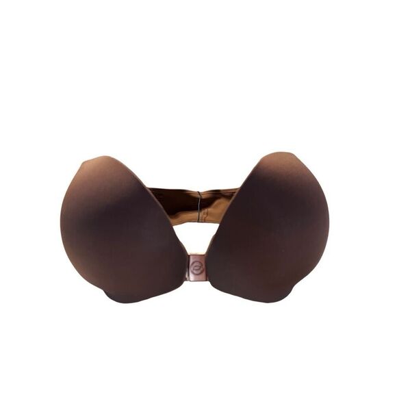 Evelyn Bobbie Strapless/Straps  Seamless Front Closure  Brown  Bra Sz 32D NWT - Picture 1 of 5